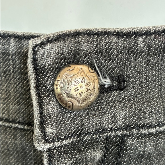 ELIE TAHARI black jeans, straight leg, intricate silver-toned hardware. 12 EUC - Picture 11 of 17